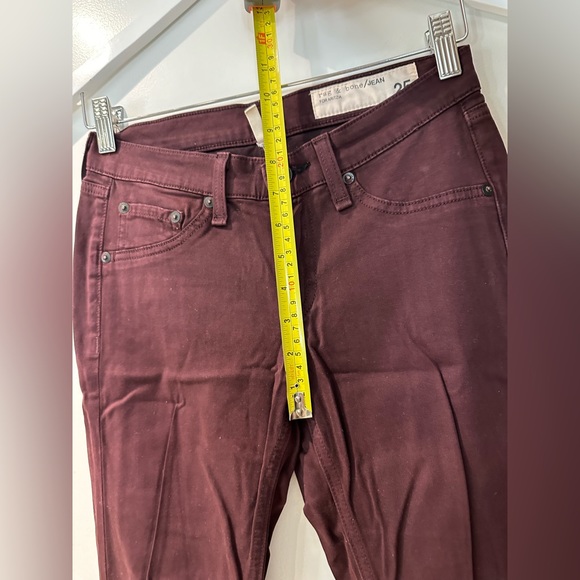 Rag and Bone skinny jeans with lots of stretch in fab deep purple colour—size 25 - Picture 8 of 12